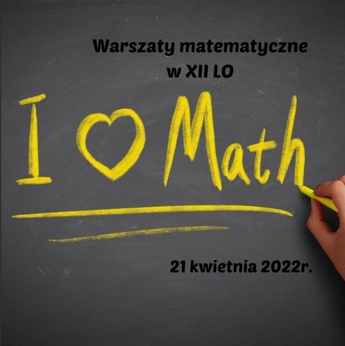 Warsztaty Matematyczne w XII LO - logo - zaproszenie
