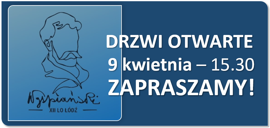 drzwi otwarte - komunikat - 9 kwietnia godz. 15.30