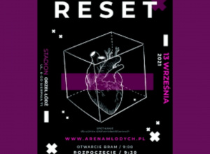 plakat "RESET - Arena Młodych"