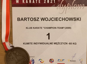 Dyplom i medal Bartosza Wojciechowskiego