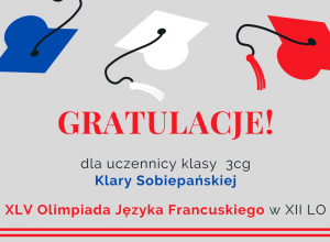 gratulacje Klara Sobiepańska